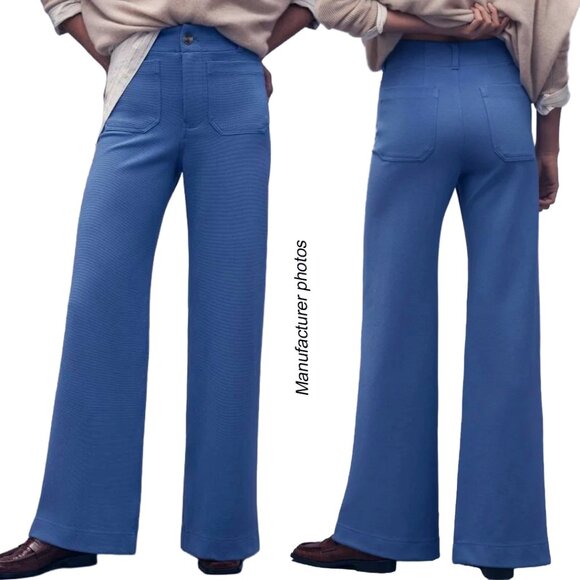 Anthropologie Maeve Colette Knit Full-Length Wide-Leg Pants 27 - Picture 11 of 11